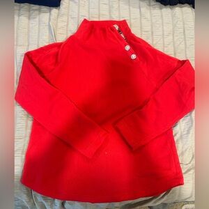 J. Crew Red Plaid Accent Sweater